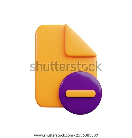 delete file 3d vector design. 3d delete icon