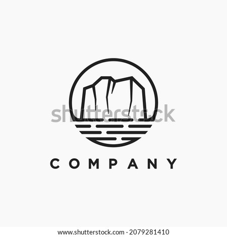 Cliff logo vector illustration design for your company or business