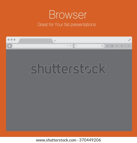 Browser flat window layered