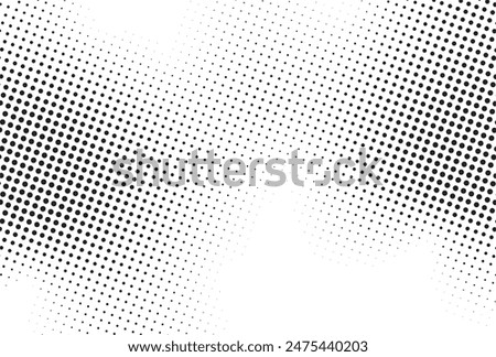 Halftone twisted grunge pattern design