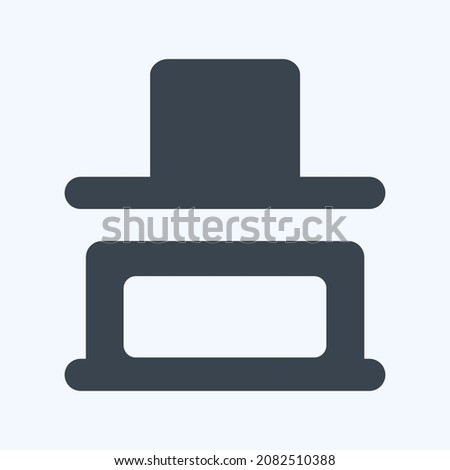 Icon Vertical Distribute Button - Glyph Style,Simple illustration,Editable stroke,Design template vector, Good for prints, posters, advertisements, announcements, info graphics, etc.