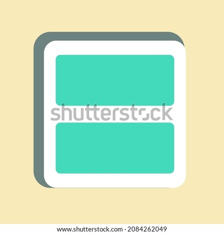 Sticker View Array - Color Mate Style - Simple illustration,Editable stroke,Design template vector, Good for prints, posters, advertisements, announcements, info graphics, etc.