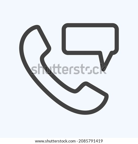 Icon Perm Phone Massage - Line Style - Simple illustration,Editable stroke,Design template vector, Good for prints, posters, advertisements, announcements, info graphics, etc.