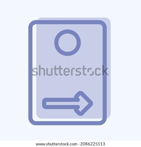 Icon Rear Camera - Two Tone Style - Simple illustration,Editable stroke,Design template vector, Good for prints, posters, advertisements, announcements, info graphics, etc.