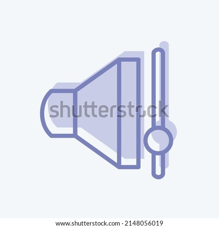 Icon Volume Control. suitable for web interface symbol. two tone style. simple design editable. design template vector. simple symbol illustration