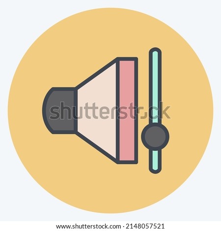 Icon Volume Control. suitable for web interface symbol. color mate style. simple design editable. design template vector. simple symbol illustration