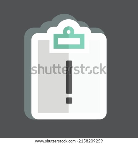 Sticker Assignment Late. suitable for Infographics symbol. simple design editable. design template vector. simple symbol illustration