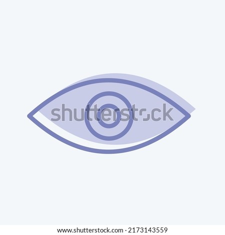 Icon Remove Red Eye. suitable for Photo Editing symbol. two tone style. simple design editable. design template vector. simple symbol illustration