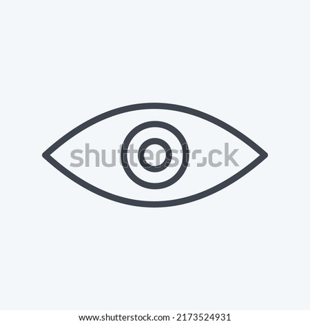 Icon Remove Red Eye. suitable for Photo Editing symbol. line style. simple design editable. design template vector. simple symbol illustration