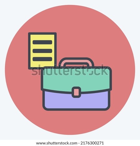 Icon Re-Order Documents. suitable for digital web symbol. color mate style. simple design editable. design template vector. simple symbol illustration
