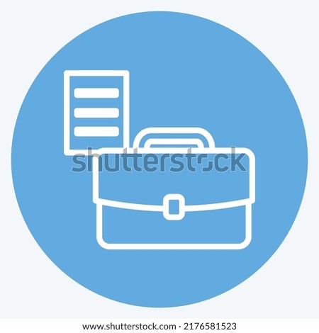 Icon Re-Order Documents. suitable for digital web symbol. blue eyes style. simple design editable. design template vector. simple symbol illustration