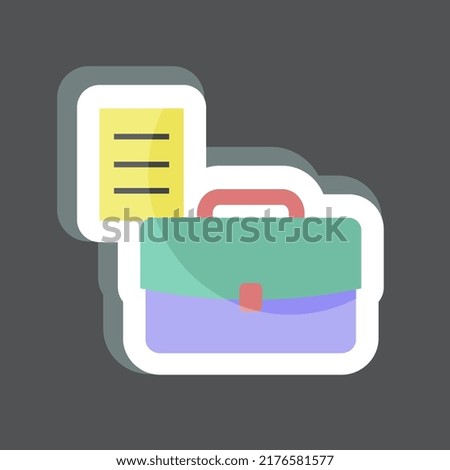 Sticker Re-Order Documents. suitable for digital web symbol. simple design editable. design template vector. simple symbol illustration
