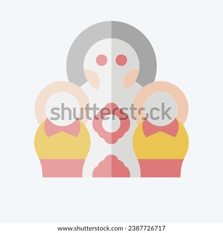 Similar – Image, Stock Photo matryoshka doll on the blue background