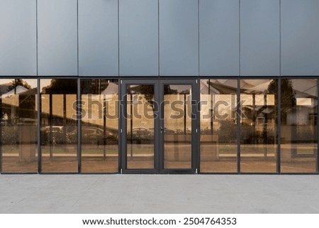 Similar – Foto Bild Das Fenster mit der blauen Gardine