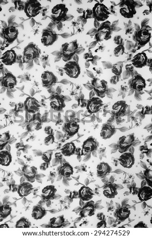 Texture fabric of rose for black and white background