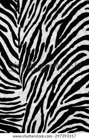 Texture fabric of Zebra for background