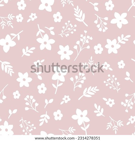 Floral seamless patterns flower repeat file one color floral 
