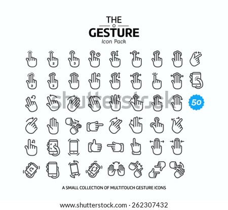50 Vector line icons set for web design and user interface in applications made in flat graphic style. Nice detail and easily identifiable. Ideal for clean design.