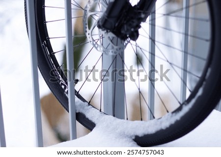 Similar – Image, Stock Photo Bicycle stand in winter