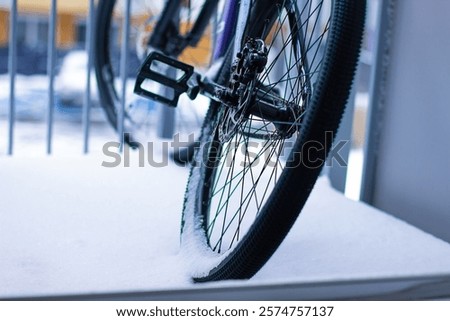 Similar – Image, Stock Photo Bicycle stand in winter