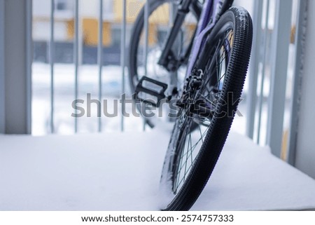 Similar – Image, Stock Photo Bicycle stand in winter