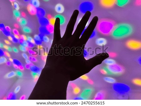 Similar – Image, Stock Photo Content black man reaching hand to camera in studio