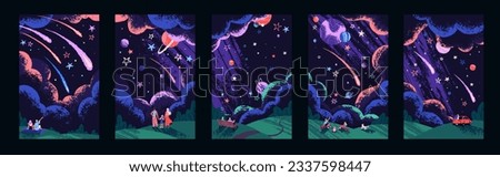 Similar – Image, Stock Photo dream constellation Light