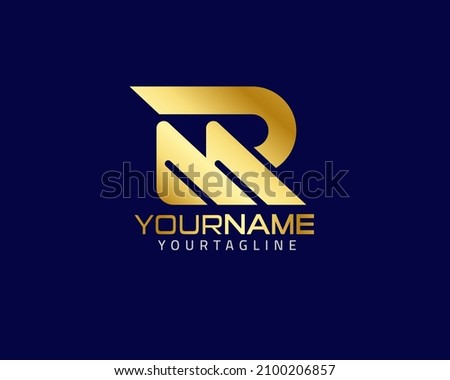 Letters M R logo,fully vector and customized logo design Photo stock © 