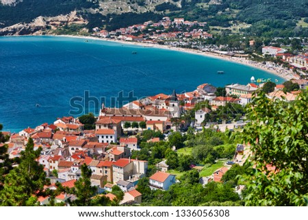 Similar – Image, Stock Photo Baska, Krk, Croatia, Europe.