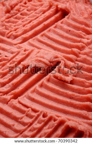 Ice-cream texture: strawberry. Appetizing ice-cream background