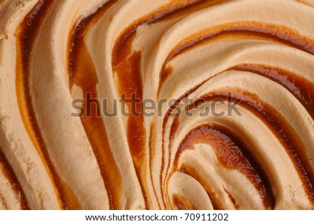 Ice-cream texture: mango, passion fruit, peach. Appetizing ice-cream background