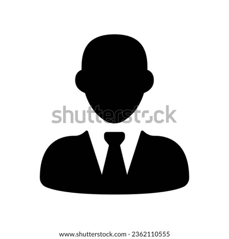 admin business icon, businessman. business people. Male avatar profile pictures. Man in suit for your web site design, logo, app, UI. solid style. vector illustration design on white background EPS 10