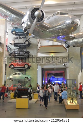 LONDON - MAY 31, 2014: The Science Museum in London was founded in 1857 as part of the South Kensington Museum.