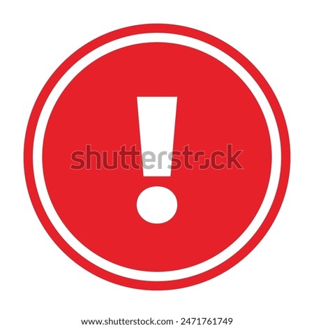 High Quality Warning Icon Vector