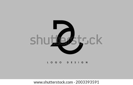 Alphabet letters Initials Monogram logo CD, DC, C and D