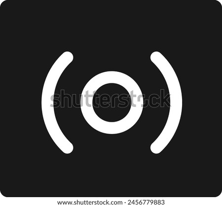 hifi surround sound outline vector black