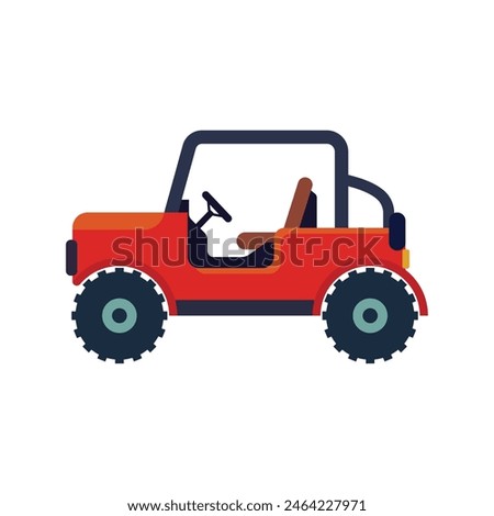 off road car vector illustration isolated white background