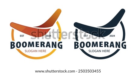 boomerang logo vector design illustrator