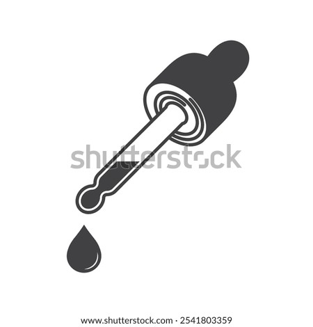 dropper vector flat design isolated white background