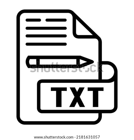 Illustration Vector Graphic of txt file, paper archive, document icon