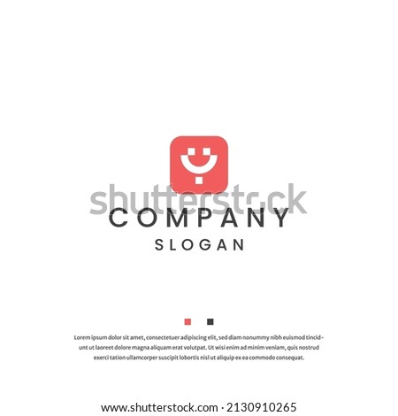 Letter Y initial logo icon design template flat vector