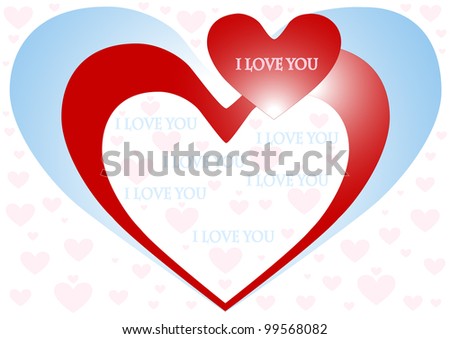 Postcard For Recognition.I Love You.Poster Stock Photo 99568082 ...