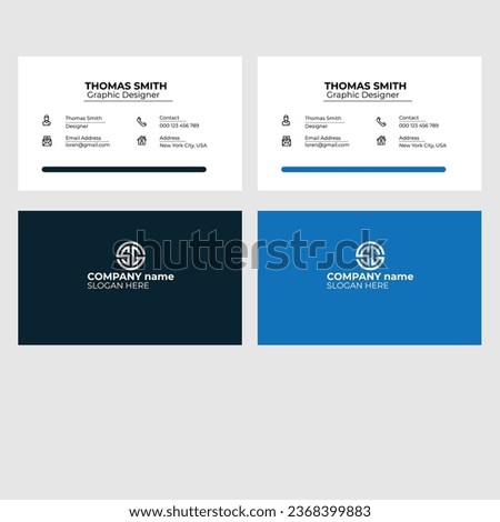 Professional corporate business card design