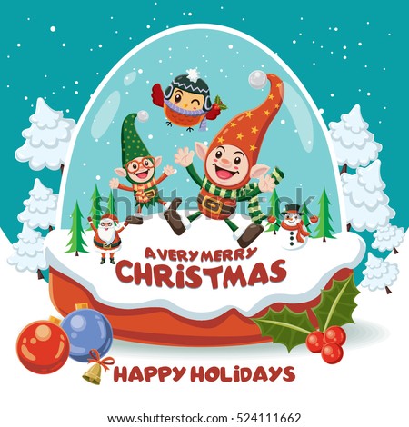 Vector Images Illustrations And Cliparts Vintage Christmas