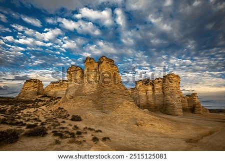 Similar – Image, Stock Photo bizarre rock formations called fairy chimneys in Cappadocia, Turkey