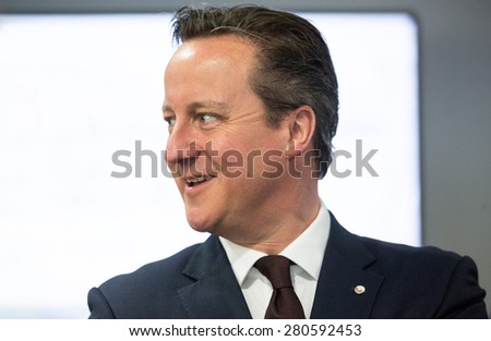 RIGA, LATVIA - May 22, 2015: Eastern Partnership Sammit. British Prime Minister David Cameron