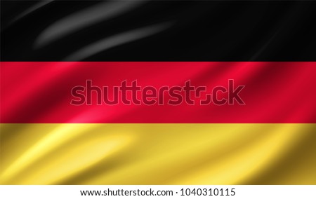 German Flag in Vector Illustration