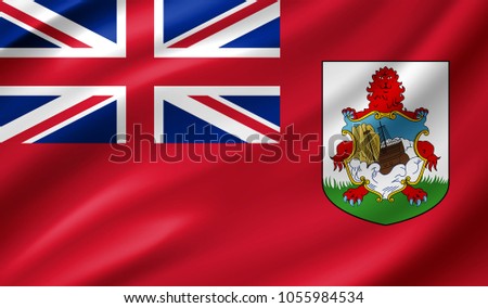 Bermuda (UK) Flag in Vector Illustration