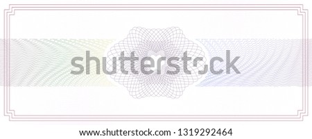 Vector Guilloche background for certificate or diploma and currency design