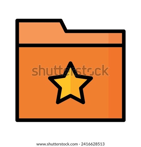 Orange folder icon with a star, indicating a favorite or important directory.